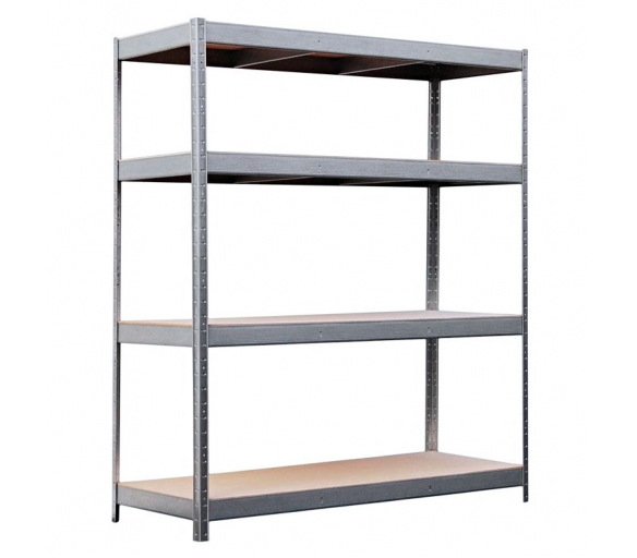 Kynast Kovový regál 180x160x60 cm 4 police Silver