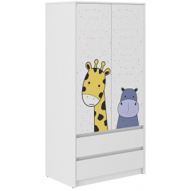 Wooden Toys Dětská šatní skříň Mini ZOO B-9