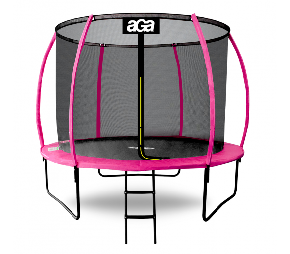 Aga SPORT EXCLUSIVE Trampolína 305 cm Růžová + ochranná síť + žebřík