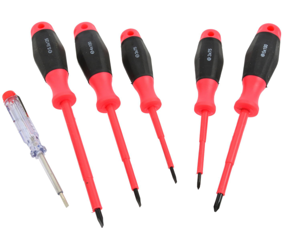 Geko Sada elektrikářských šroubováků se zkoušečkou