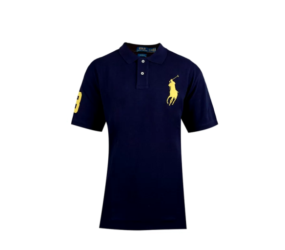 Ralph Lauren CUSTOM-FIT Casino Blue Big Pony Yellow