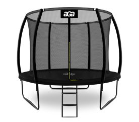 Aga SPORT EXCLUSIVE Trampolína 305 cm Černá + ochranná síť + žebřík 2TR035 - II. JAKOST