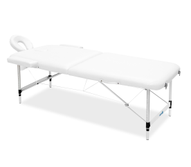 Aga Hliníkové masážní lehátko  Bílé - 2. JAKOST