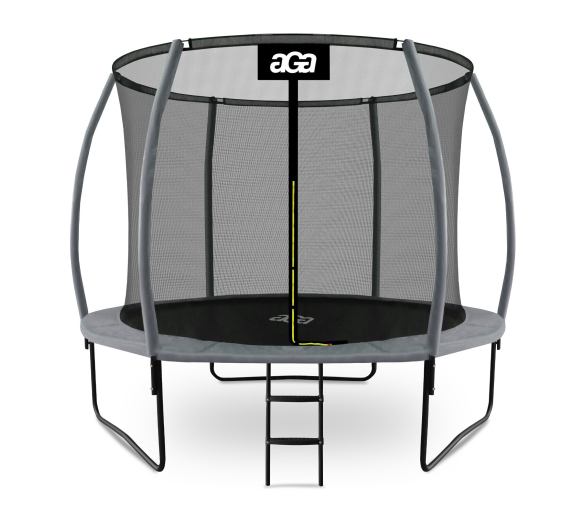 Aga SPORT EXCLUSIVE Trampolína 305 cm Šedá + ochranná síť + žebřík