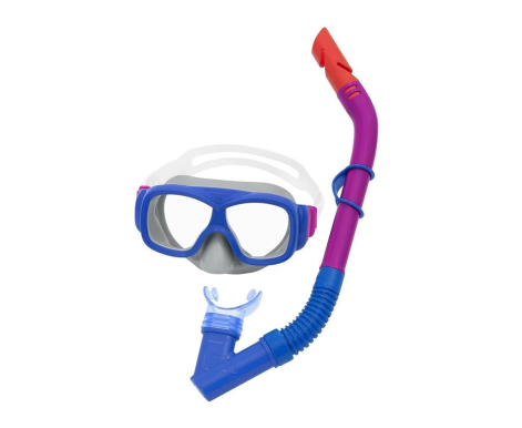 Bestway Potápěčský set maska a šnorchl Modrá/Fialová