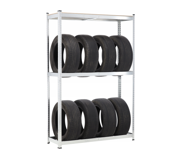 Aga Kovový regál na pneumatiky 180x120x40 cm