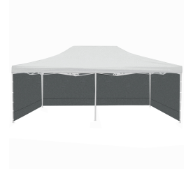Aga Bočnice k prodejnímu stánku 3x6m Šedá