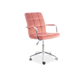 Signal Kancelářská židle Q-022 Velvet Růžová 52