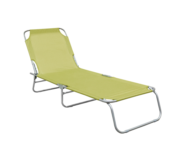 Linder Exclusiv Zahradní polohovací lehátko Zelené