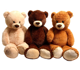 Plyšový medvěd 100 cm tmavě hnědý