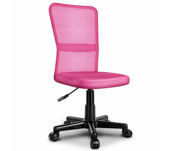 Tresko Dětská otočná židle Růžová