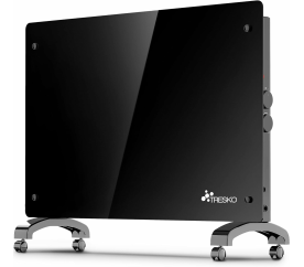 Tresko Skleněný konvektor 1500 W GPH-15 Černý