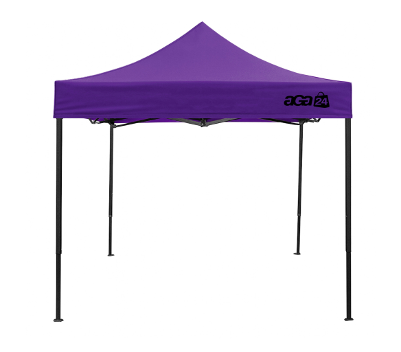 Aga Prodejní stánek bez bočnic 3×3 m Fialový