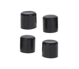 Nábytkové krytky nohou židlí 19 mm Černé