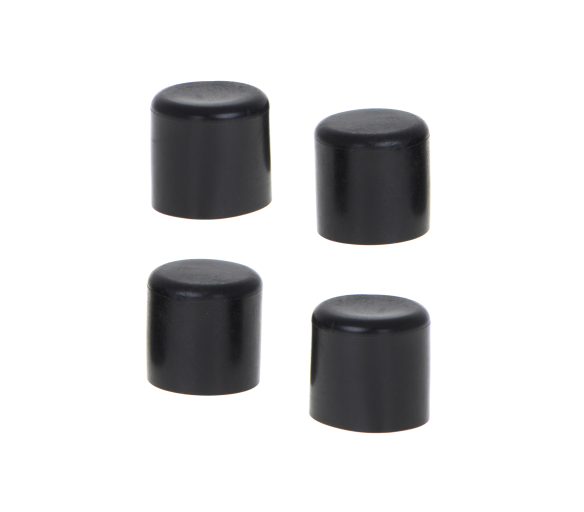 Nábytkové krytky nohou židlí 19 mm Černé