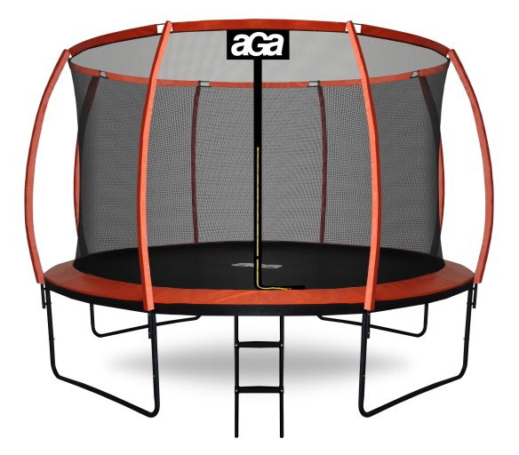 Aga SPORT EXCLUSIVE Trampolína 366 cm Oranžová + ochranná síť + žebřík