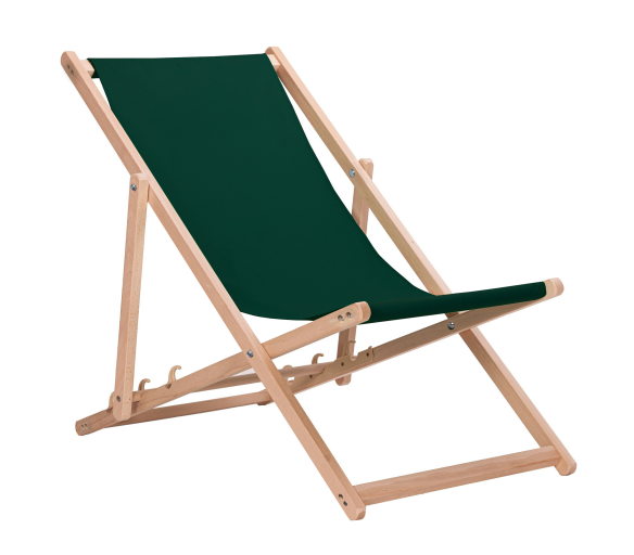 Aga Dřevěné skládací lehátko Zelené 2DAZ204