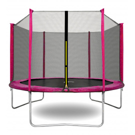 Aga SPORT TOP Trampolína 250 cm Pink + ochranná síť