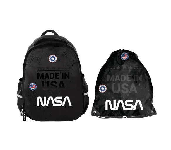 Paso Školní set dvoukomorový batoh + vak na záda Nasa