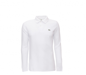 Lacoste Tričko POLO LANG Blanc
