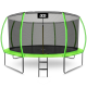 Aga SPORT EXCLUSIVE Trampolína 430 cm Světle zelená + ochranná síť + žebřík