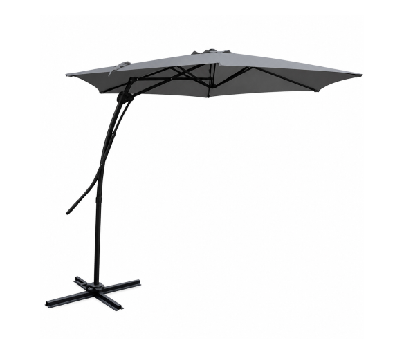 Linder Exclusiv Zahradní slunečník 350 cm Tmavě šedý 6DAZ435 - II. JAKOST