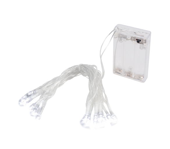 Linder Exclusiv Vánoční řetěz na baterie 50 LED Studená bílá