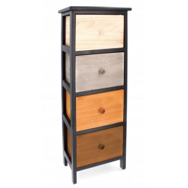 Aga Dřevěná komoda s 4 zásuvkami Old Fashion