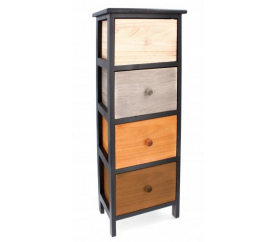 Aga Dřevěná komoda s 4 zásuvkami Old Fashion