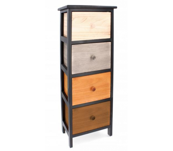 Aga Dřevěná komoda s 4 zásuvkami Old Fashion