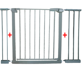BRANKA ZABEZPEČUJÍCÍ S3 ŠEDÁ na schody, dveře 79-115 cm rozpěrná ochranná