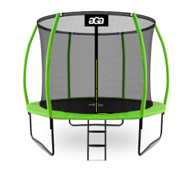 Aga SPORT EXCLUSIVE Trampolína 305 cm Světle zelená + ochranná síť + žebřík