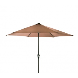 Aga Slunečník CLASSIC LED+integrovaná USB nabíječka 300 cm Beige