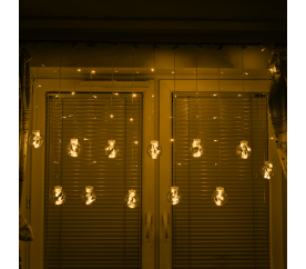 Aga LED Světelný závěs 3 m 108 LED Teplá bílá