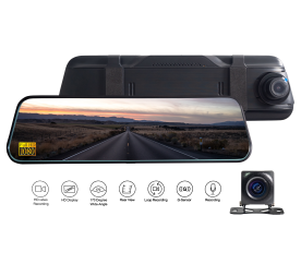 Dexxer Duální kamera do auta ve zpětném zrcátku se zpětnou kamerou M50