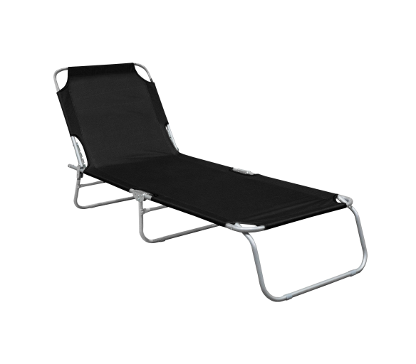 Linder Exclusiv Zahradní polohovací lehátko Černé 6DAZ630 - II. JAKOST