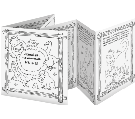 Omalovánky-harmonika "Děti-zvířata v přírodě" dětská brožura