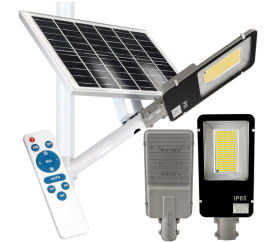 Solární pouliční LED lampa AKRA - 200W