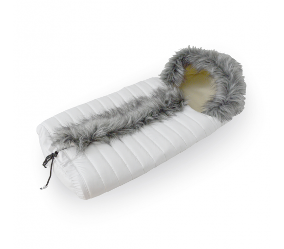 Aga Fusak Combi Luka s kožíškem Bílý