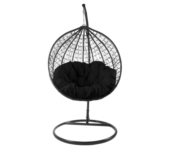 Aga Závěsné křeslo ORTA MR4200B-B Černé/Černé