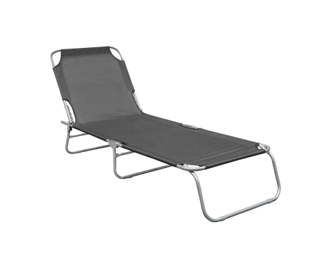 Linder Exclusiv Zahradní polohovací lehátko Šedé