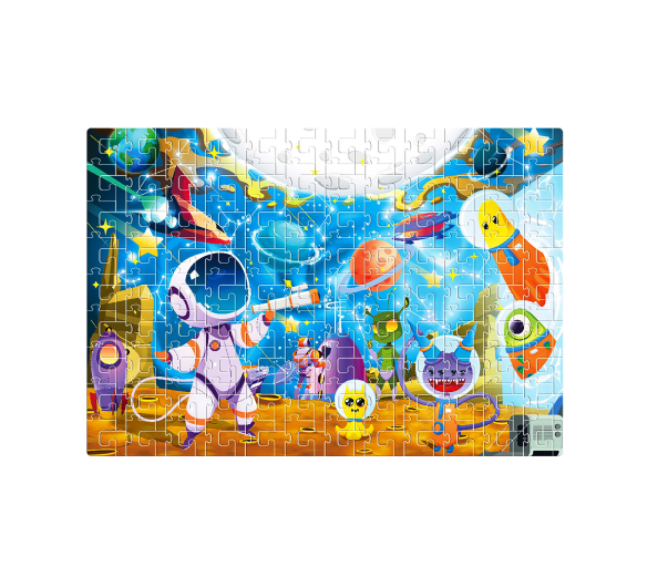Aga4Kids Dětské puzzle Vesmírní cestovatelé 216 dílků