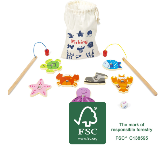 Small Foot Cestovní chytání rybiček 2DZ145 - II. JAKOST
