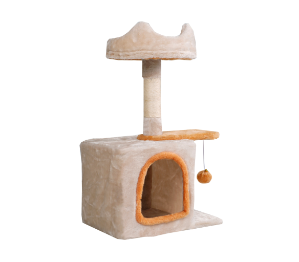Aga Škrabadlo pro kočky 42x30x70 cm Béžové