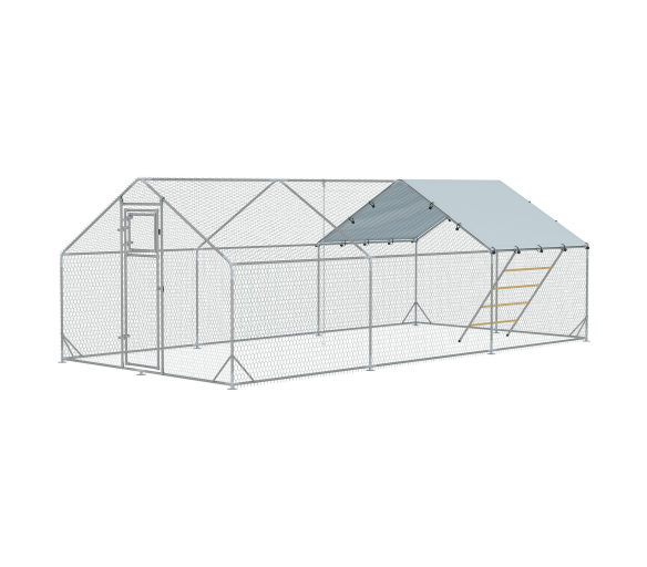 Aga Klecový výběh s plachtou pro slepice 3x6x1,95 m