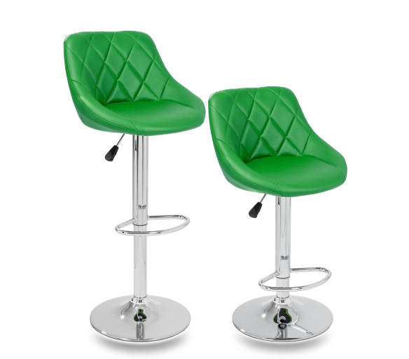 Tresko 2x Barová židle Green