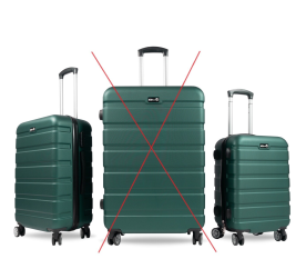 Aga Travel Sada 2 cestovních kufrů Zelená 2CZ043 - II. JAKOST