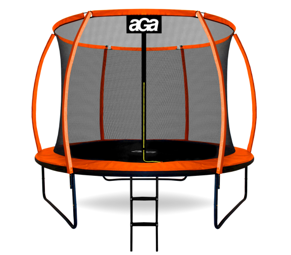 Aga SPORT EXCLUSIVE Trampolína 250 cm Oranžová + ochranná síť + žebřík