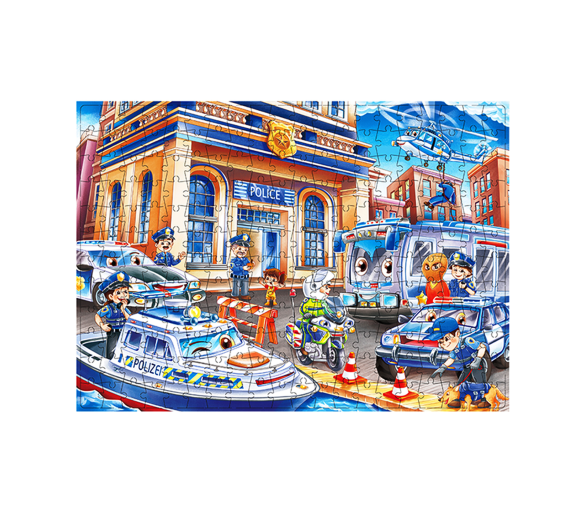 Aga4Kids Dětské puzzle Policie 240 dílků