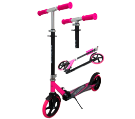 R-Sport Velká skládací koloběžka H5 do 100 kg Růžová